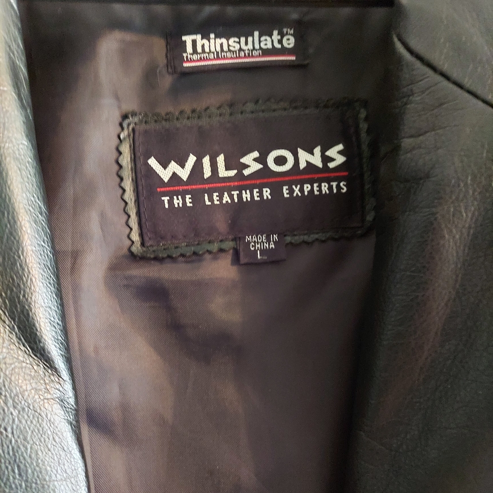 Wilson Women's Black Leather Jacket - Picture 2 of 7